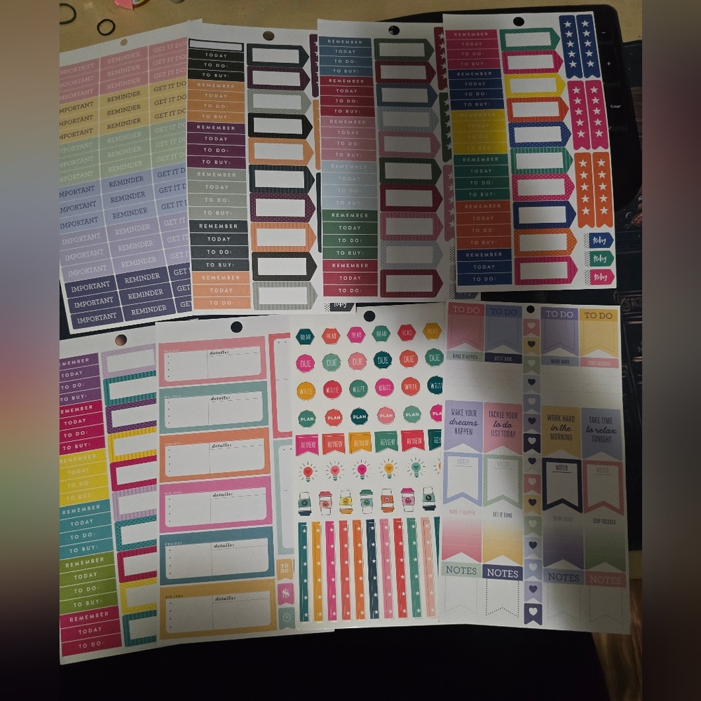 Planner Stickers Set - Work/Social Media/Project Management Theme - Picture 3 of 4